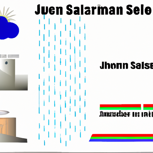 איור המציג את תנאי מזג האוויר המגוונים בירושלים.